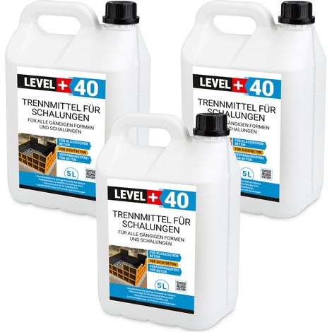 LEVEL+ Trennmittel für Formen und Schalungen Gips- Betontrennmittel L+40 - 15L