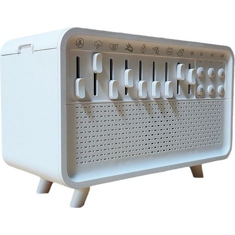 Umidificatore con luce notturna a rumore bianco, umidificatore 3 in 1 con funzione rumore bianco e 8 suoni ambientali, diffusore alimentato tramite USB (1/5)