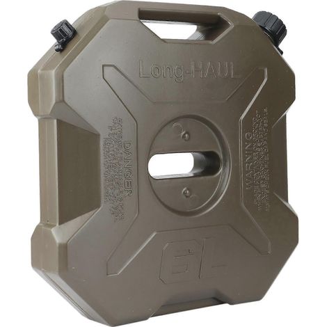 Réservoir d'essence de rechange vert 6 litres pour quad, SSV et moto, en plastique. (1/5)