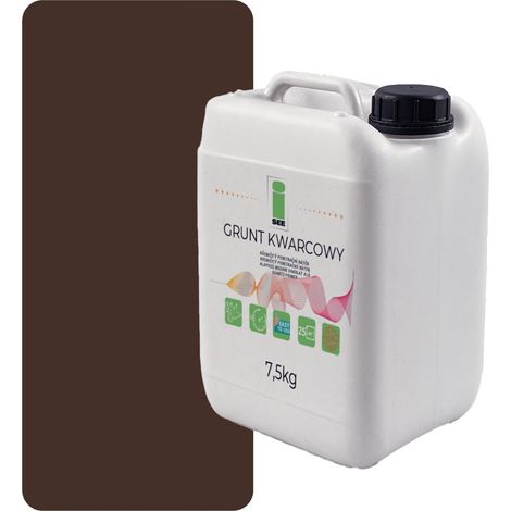 Primer al quarzo per intonaco siliconico, 7,5 kg, marrone cioccolato F8017 (1/5)