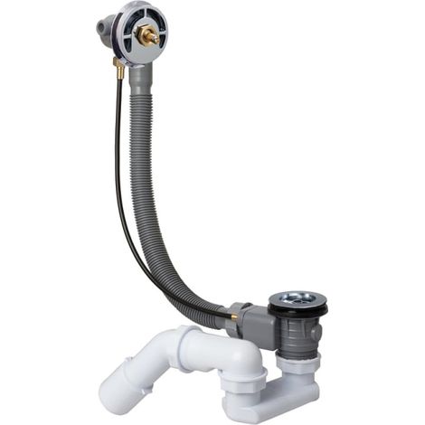 Kronenbach Krontec Multi Wannen Ab-, Ein- und Überlaufgarnitur, Sonderlänge 80 cm (1/2)