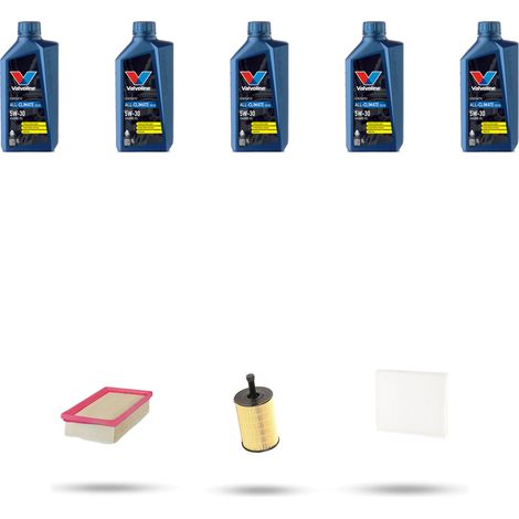 Kit tagliando 3 FILTRI e 5L OLIO compatibile con Vw Golf IV (1j1 1j5) 2.3 V5 20v 125kw Dal 2000 al 2006 (1/5)