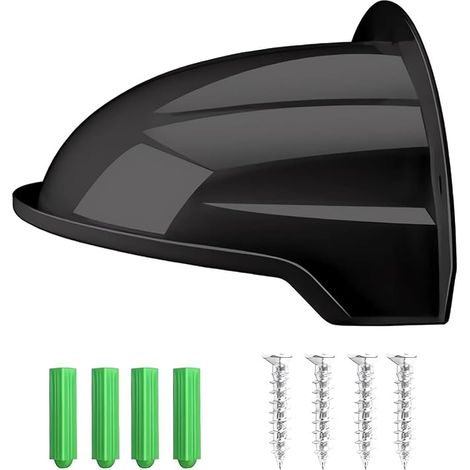 Housse de Caméra de Surveillance CCTV, ABS Bouclier Protection du Boîtier, Solaire et Contre la Pluie pour Caméras Bullet et Dome (Noir) (1/5)