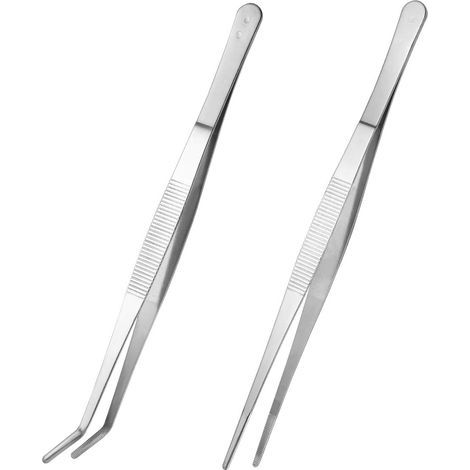 CSPARCV Set mit 2 Edelstahlpinzetten (Silber) (1/5)