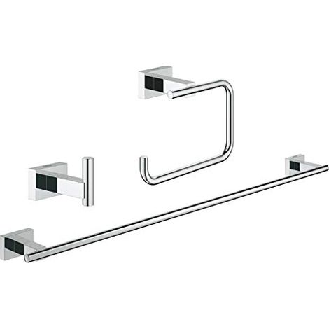 Grohe Essentials Cube Set di accessori per il bagno 3 in 1 per amici (1/3)