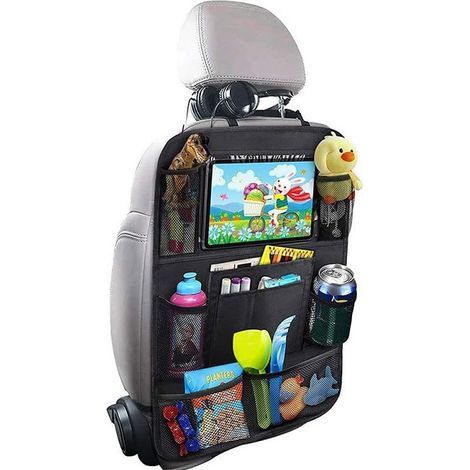 Rücksitz-Organizer mit 9 Fächern, multifunktionale Reisetasche, schwarz (1/5)