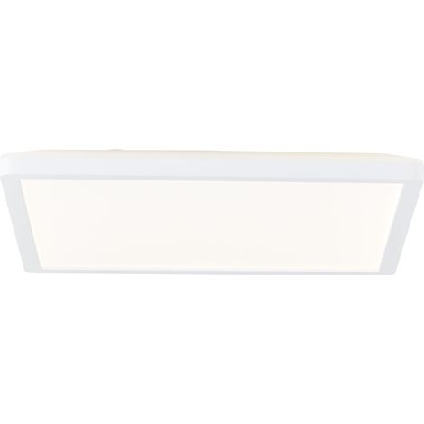 BRE-Light Sorell LED Deckenaufbau-Paneel 29x29cm weiß Kunststoff Fernbedienung Intern dimmbar über Fernbedienung 18 W LED integriert (2300lm, 3000-6500K)