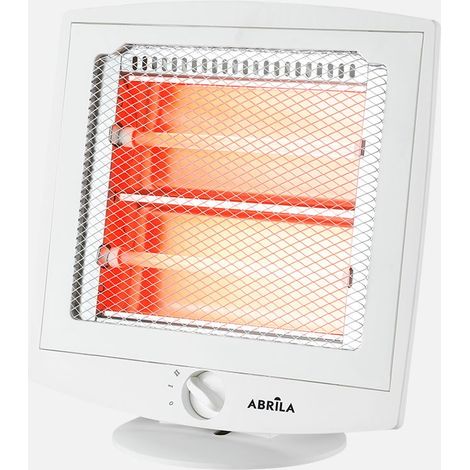 Elektrische Quarzofen Gordon 600W Weiß 2 Leistungen 29x29x16cm