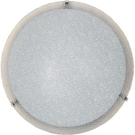 5 x PLAFONIERA GAIA D 40 CM 1 LUCE E27 B/CO GRANIGLIA
