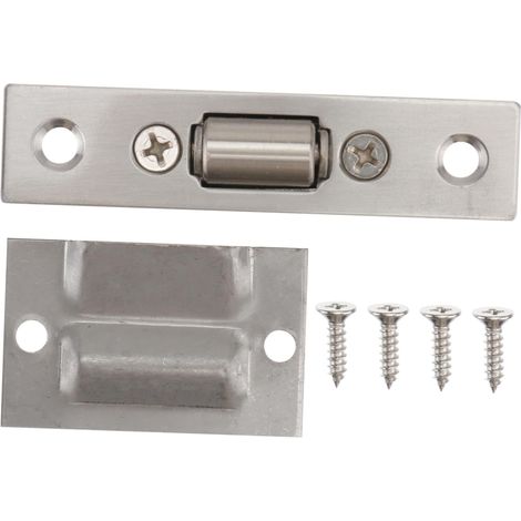Lot de 3 loquets porte placard en acier inoxydable, réglables (1/5)