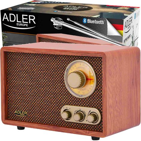 Adler AD 1171 10W Marrón Radio retro (1/5)