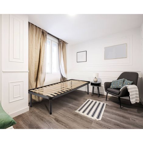 Talamo Italia - Somier Pia, Somier de 14 láminas ortopédicas, 100% Made in Italy, Somier individual 80x190h30 cm, con embalaje reforzado (1/3)