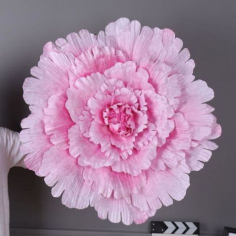 künstliche Seidenrose, 80 cm, hellrosa, elegante Wanddekoration für Hochzeiten und Veranstaltungen (1/5)
