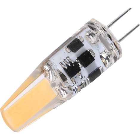 Ampoule G4 3W 300LM Base Bipin Dimmable pour Lustre Applique AC/DC 12-24V Blanc Chaud 2700K-3100K (1/5)