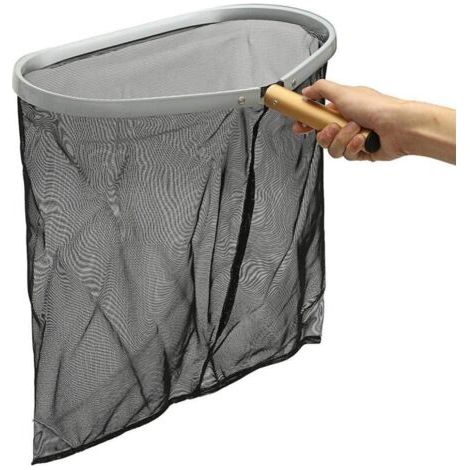Epuisette de piscine,pièce Trawler épuisette de Fond Professionnelle en Aluminium renforcé, Robuste Maille Fine Balai Nettoyage Sac Profond incassable (1/5)