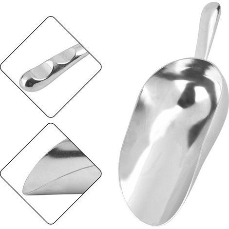 Stück Küchenlöffel aus Aluminiumlegierung für Buffet, Süßigkeiten, Mehl, Eis – ideal für Zuhause, Bar oder Partys – Neu