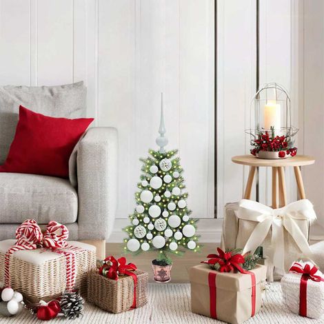 Weihnachtsbaum mit 150 LEDs mit Ständer Grün 65 cm PE
