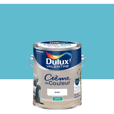 Peinture Crème De Couleur Satin Bleu Caraïbes 5L - Dulux Valentine