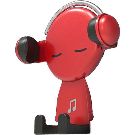 Support de grille d'aération pour smartphone, support universel pour toutes les voitures, rouge