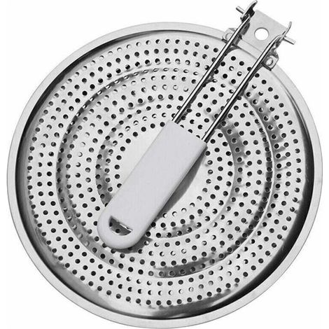 Diffuseur de Chaleur en Acier Inoxydable 21 cm pour Plaque de Cuisson au gaz Uniquement——. (1/4)