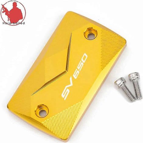 Für Suzuki SV650, SV 650 S, SV650S (1999–2017, 2018, 2019, 2020): Bremsflüssigkeitsbehälterdeckel aus Aluminium – Gold