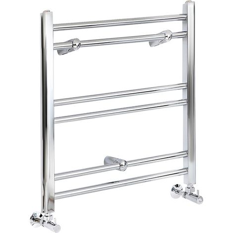 Hudson Reed – Sèche-serviettes eau chaude plat 60 x 40 cm – Acier chromé – Puissance 140W – Design moderne pour salle de bain