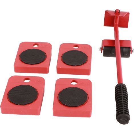 Universal furniture lifting wheel dolly, 5 pieces, 200kg bearing capacity for sofa table, wardrobe (1/5)