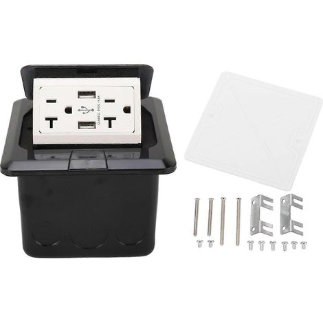 Tischsteckdose 20A mit 3 Steckdosen, zwei USB-Anschlüssen