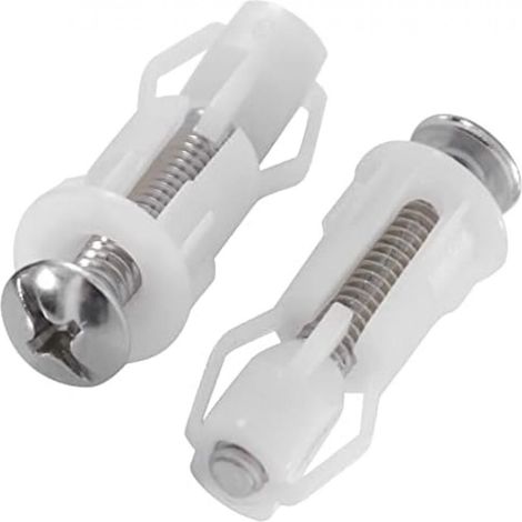 Vis De Couvercle De Toilette - Nylon - À Fixation Supérieure - Pour Abattant Standard - Lot De 2 (1/5)