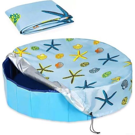 Bâche de piscine ronde en tissu Oxford protège votre piscine de la saleté et réduit l'évaporation (160 x 30 cm)
