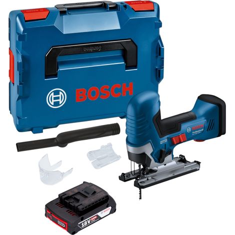 Bosch GST 18V-125 S Professional Akku Stichsäge 18 V 125 mm Brushless + 1x Akku 2,0 Ah + L-Boxx - ohne Ladegerät