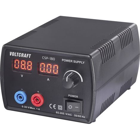 Alimentation de laboratoire réglable VOLTCRAFT CSP-180 0 - 30 V/DC 1 A (max.) 30 W Nbr. de sorties 1 x