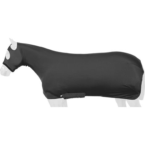 Misura L Pro-Tech COPERTA NERA IN TESSUTO TECNICO LYCRA CAVALLO