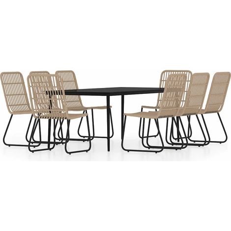 Maison Exclusive - Set da Pranzo per Giardino97 pz con Cuscini Rovere (1/5)