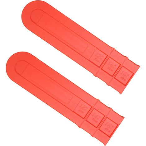 Ensemble de 2 pièces : Plaque de guidage universelle de 16 pouces en plastique durable pour tronçonneuse avec protège-chaîne (1/5)