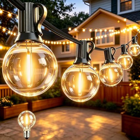 Guirlande Lumineuse Exterieure 15M, IP45 Étanche et Incassable (1/5)