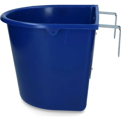 Mangiatoia con ganci 15 lt BLU cavallo puledro scuderia BOX (1/3)