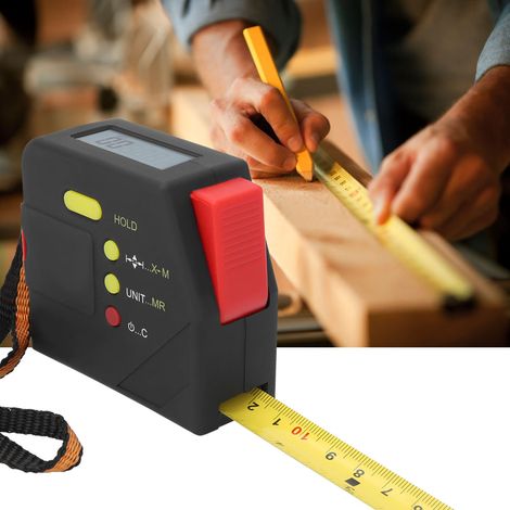5 m digitales LCD-Maßband, elektronisches Maßband, Holzbearbeitungslineal (1/5)