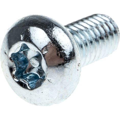 Vis de sécurité inviolable, M6 x 12mm, tête Cylindrique, en Acier ( Prix pour Sachet de 100 ) (1/2)
