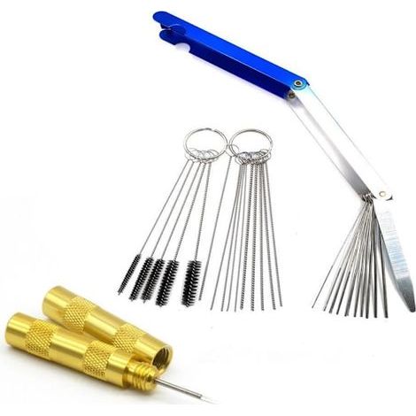 Kit de nettoyage de carburateur : aiguilles, brosses et outils de nettoyage (1/5)