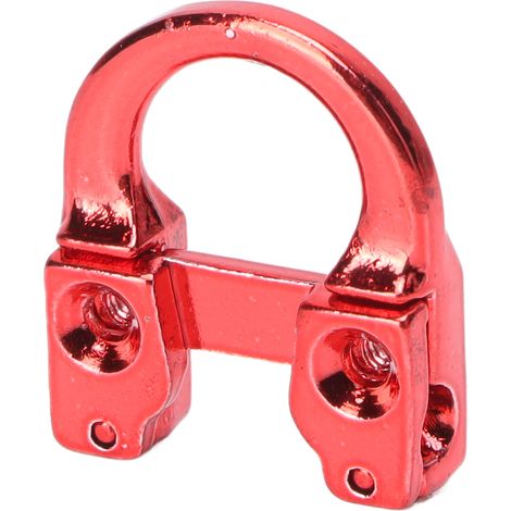 Boucle en D en métal pour équipement de tir à l'arc, anneau de fixation pour accessoires de chasse, couleur rouge vif (1/5)