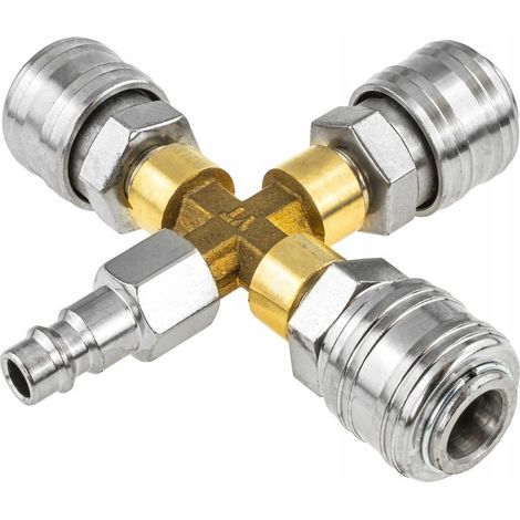 Conector rápido neumático tipo X para compresor (1/3)