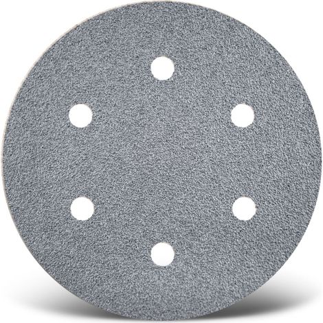 MENZER Platinum Klett-Schleifscheiben, 150 mm, 6-Loch, f. Exzenterschleifer, Halbedelkorund (50 Stk.) K400