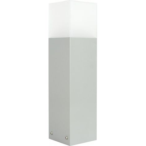 Paletto luce esterno 40 cm E27 argento IP44 SU-MA Cube (1/4)