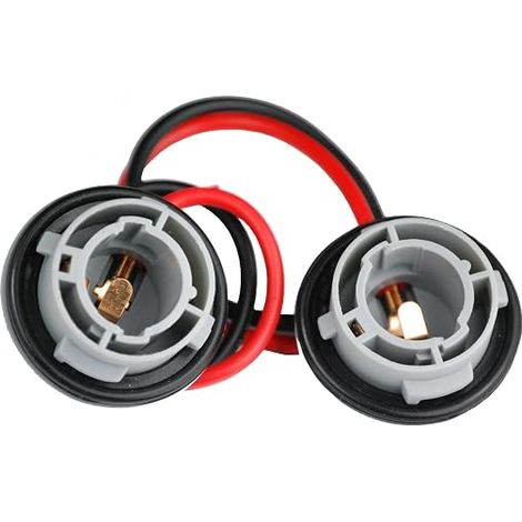 Car Bulb Socket 1156 BA15s Connector Adapter 180 Degree Socket Female Headlight Socket Daytime Running Light Stop Parking Brake Fog Light L (1/5)