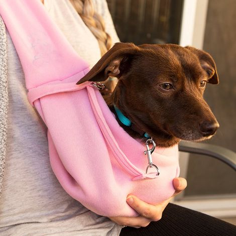 Sac de transport pour animaux de compagnie, sac de voyage pour chats et chiens, jusqu'à 7 kg (rose) (1/5)
