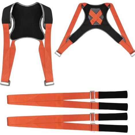 Juego de cuatro piezas de correas de mudanza，que incluye arneses especiales para levantar objetos，adecuadas para el traslado de muebles