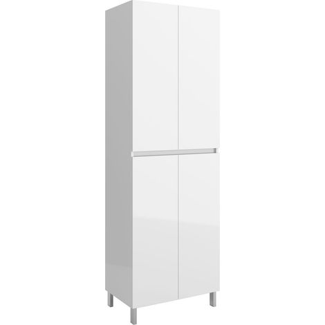 Hochschrank 4 Türen INFINITY WHITE GLOSS 600 x 1810 x 240 mm (1/2)