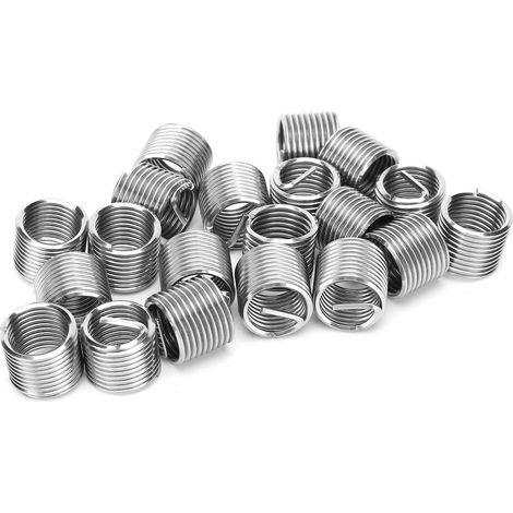 Lot de 20 inserts filetés M12 x 1,5 en acier inoxydable, douilles de réparation de pas de vis, 1,5D, manchon de taraudage. (1/5)