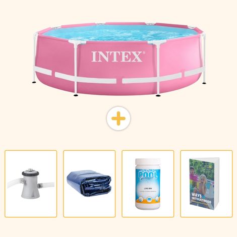 Intex Piscine Tubulaire Ronde - 244x76 cm - 5-pièces  SCB116 (1/5)